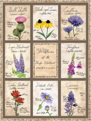 Flowers of the Pacific Northwest Greeting Card