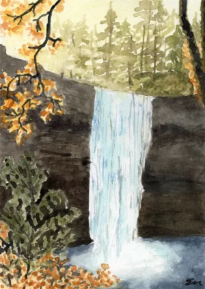 Silver Falls in Autumn